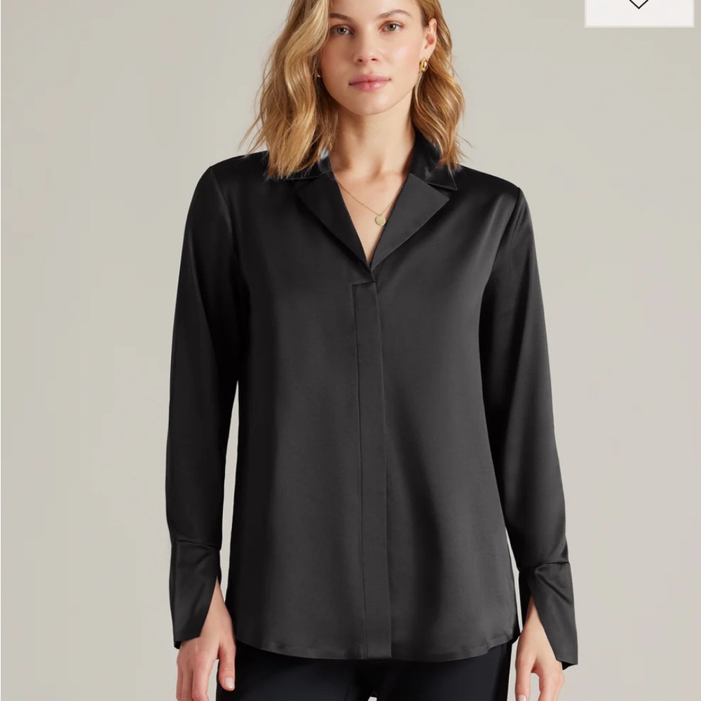 Rhone Black Blouse Black Size Large NWT